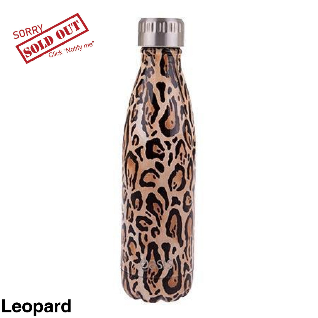 Oasis 500Ml Stainless Steel Insulated Bottle Leopard