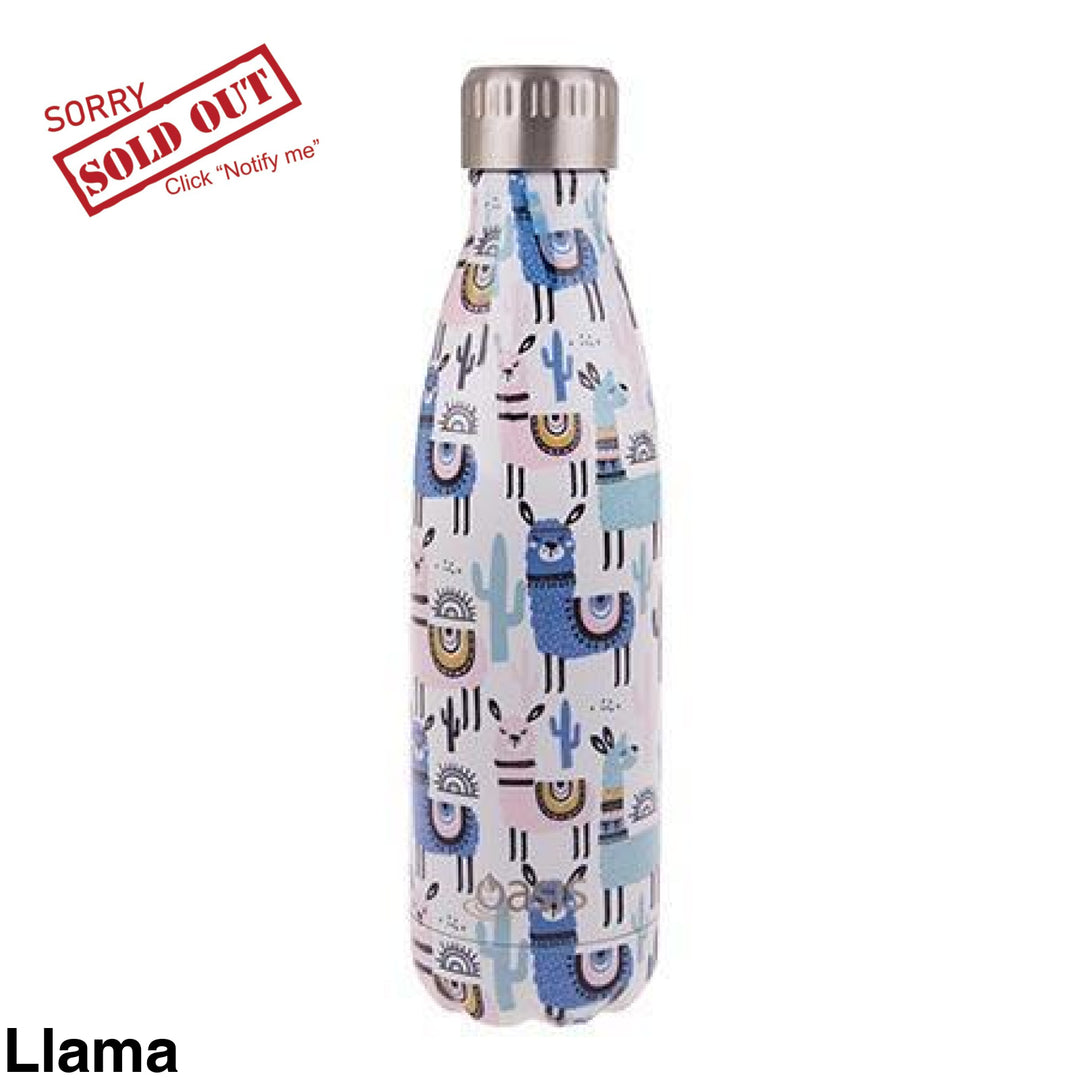 Oasis 500Ml Stainless Steel Insulated Bottle Llama