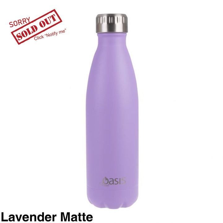 Oasis 500Ml Stainless Steel Insulated Bottle Matte Lavender