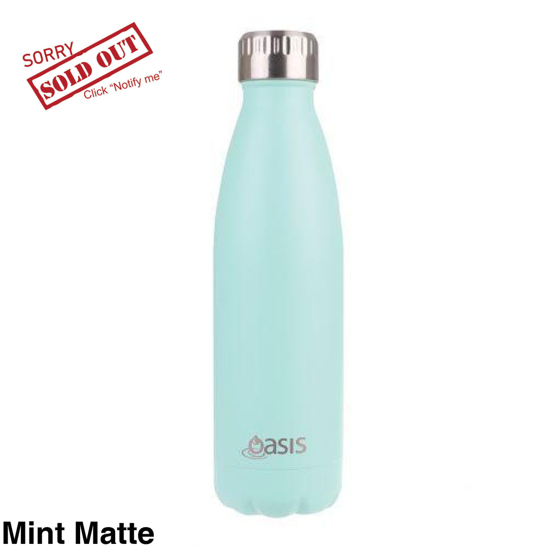 Oasis 500Ml Stainless Steel Insulated Bottle Matte Mint