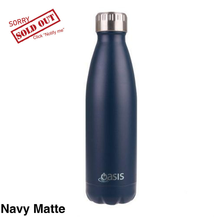 Oasis 500Ml Stainless Steel Insulated Bottle Matte Navy
