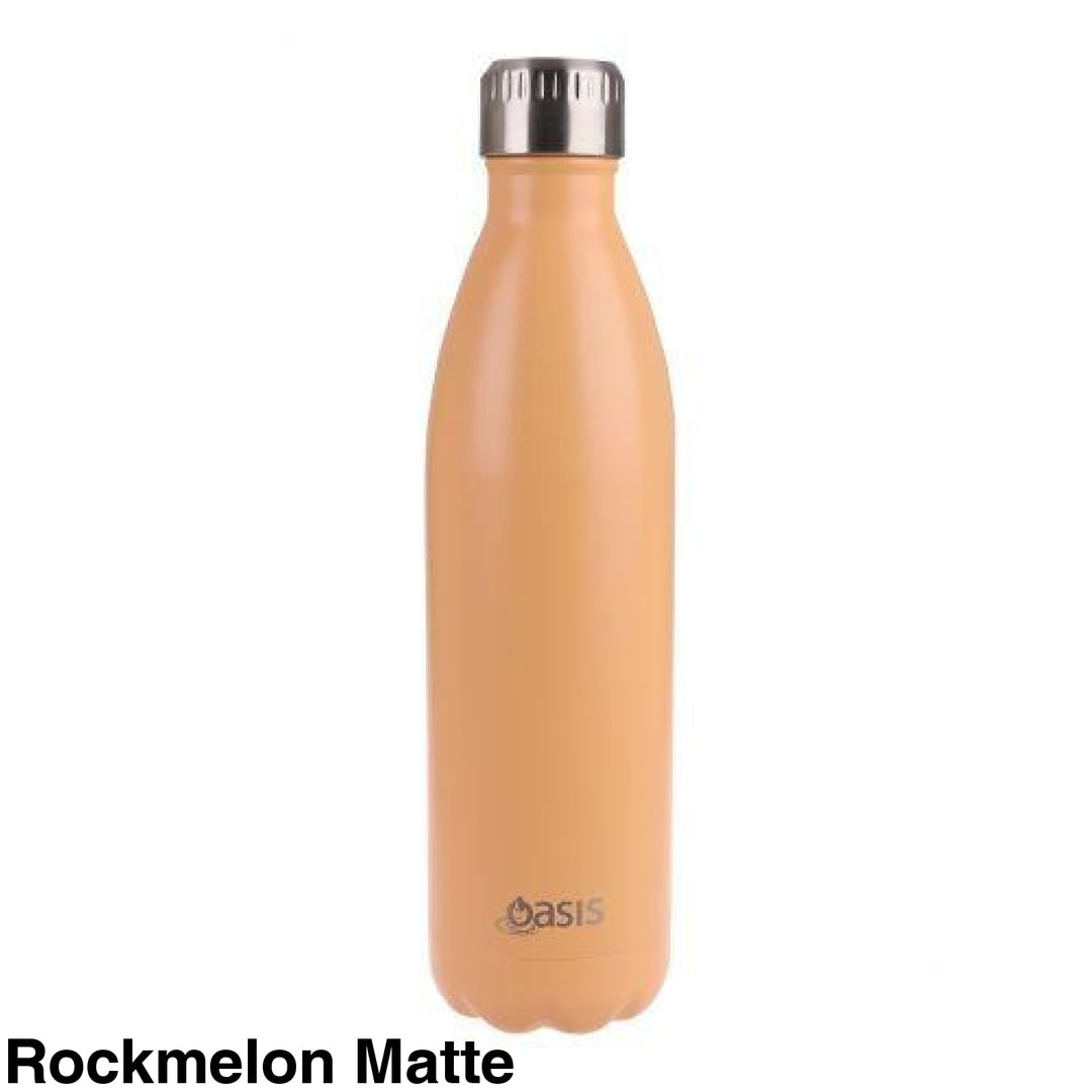Oasis 500Ml Stainless Steel Insulated Bottle Matte Rockmelon