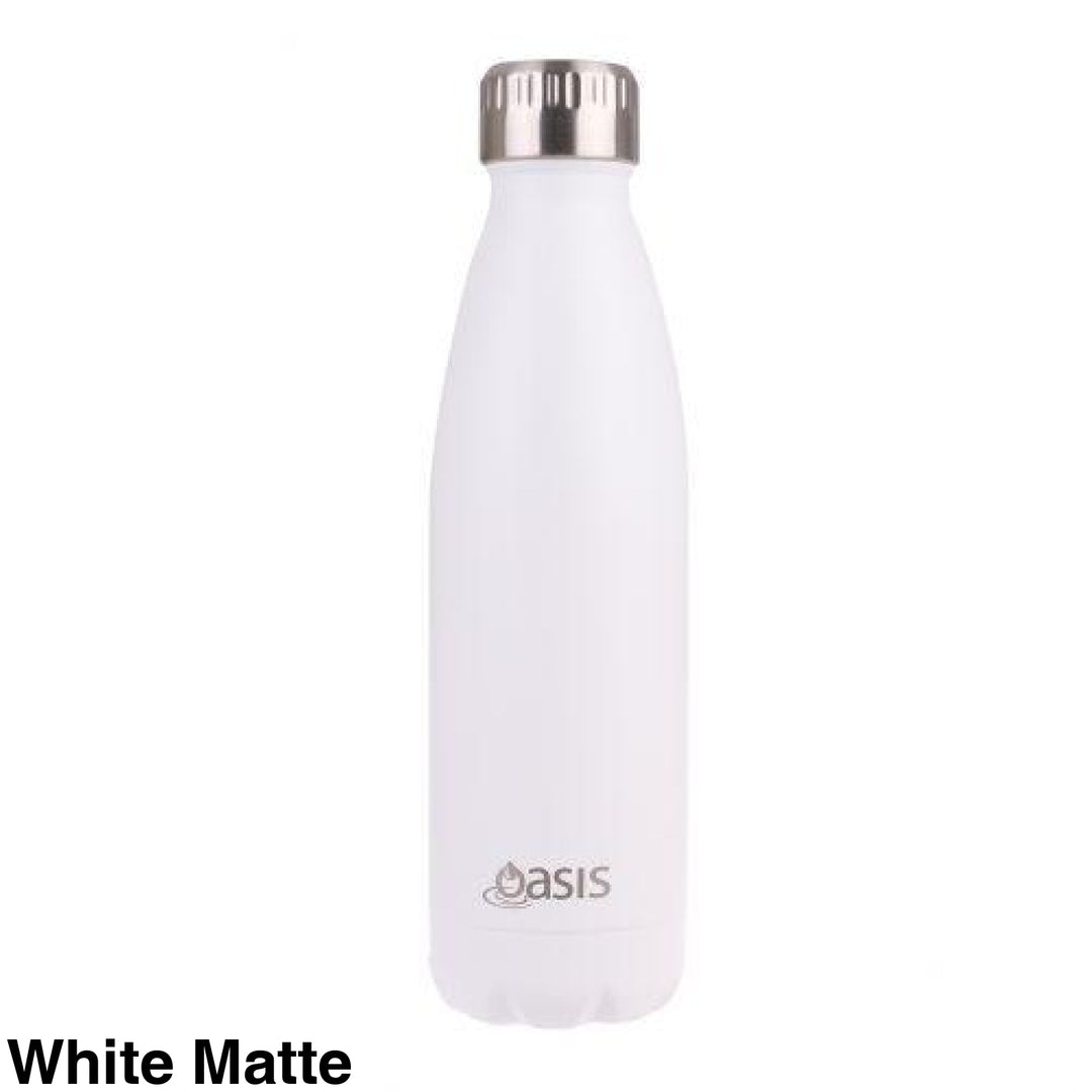 Oasis 500Ml Stainless Steel Insulated Bottle Matte White