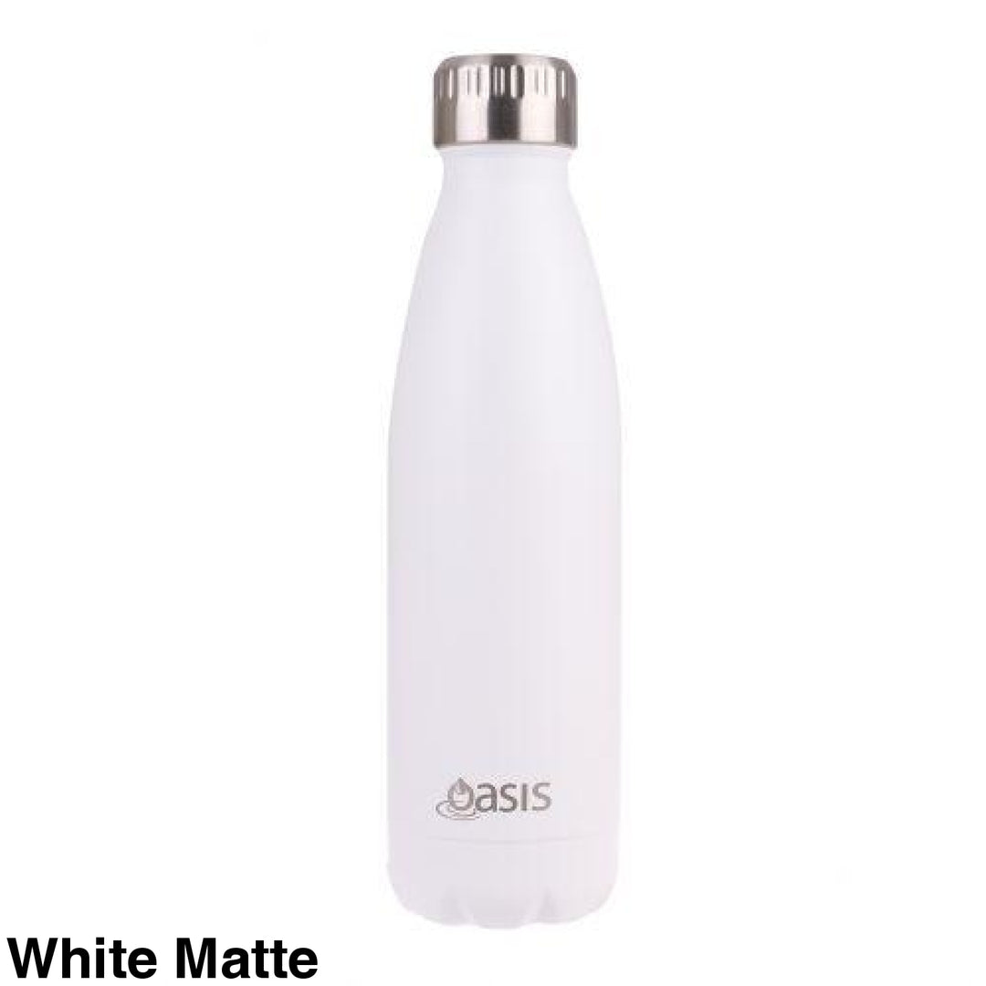 Oasis 500Ml Stainless Steel Insulated Bottle Matte White