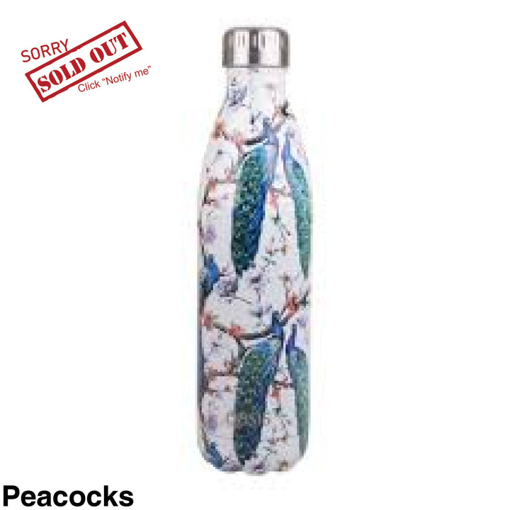Oasis 500Ml Stainless Steel Insulated Bottle Peacocks
