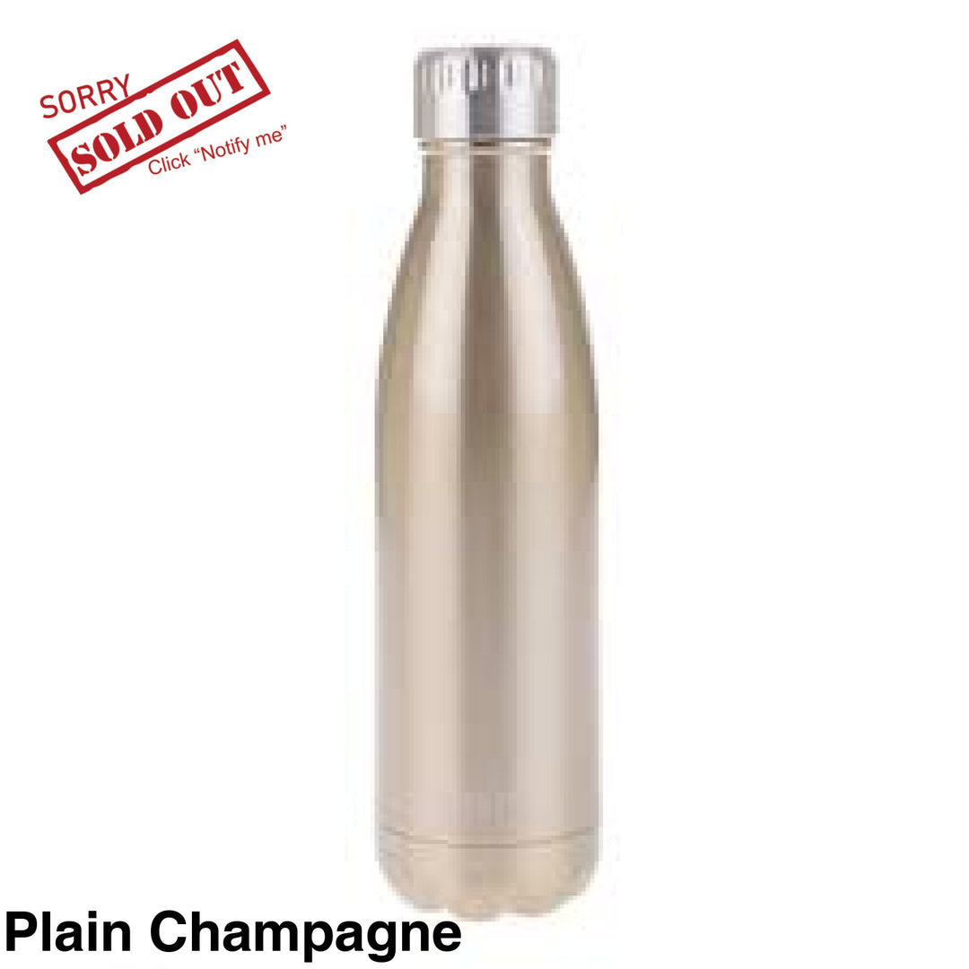 Oasis 500Ml Stainless Steel Insulated Bottle Plain Champagne