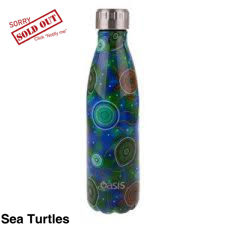 Oasis 500Ml Stainless Steel Insulated Bottle Sea Turtles