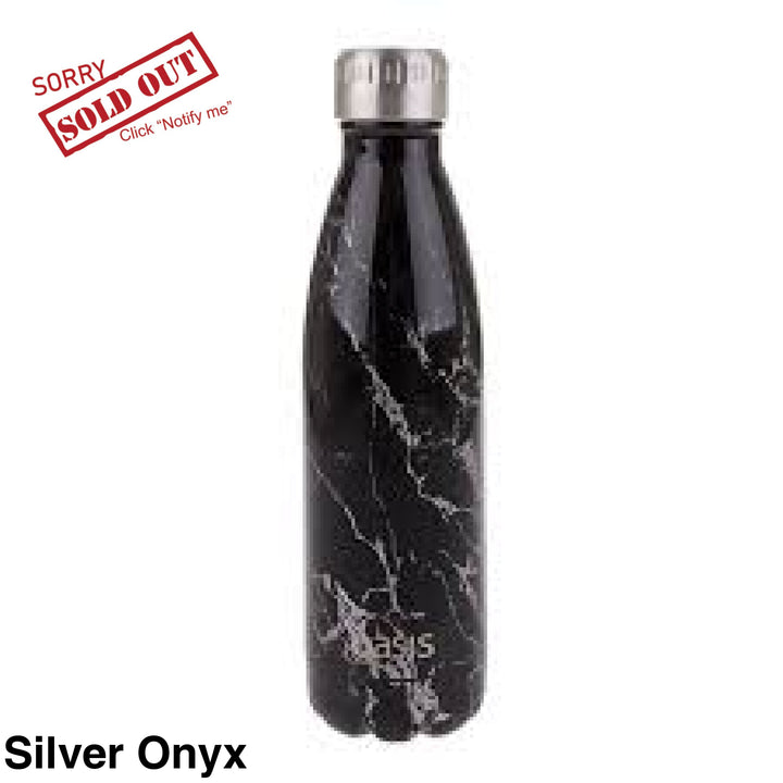 Oasis 500Ml Stainless Steel Insulated Bottle Silver Onyx