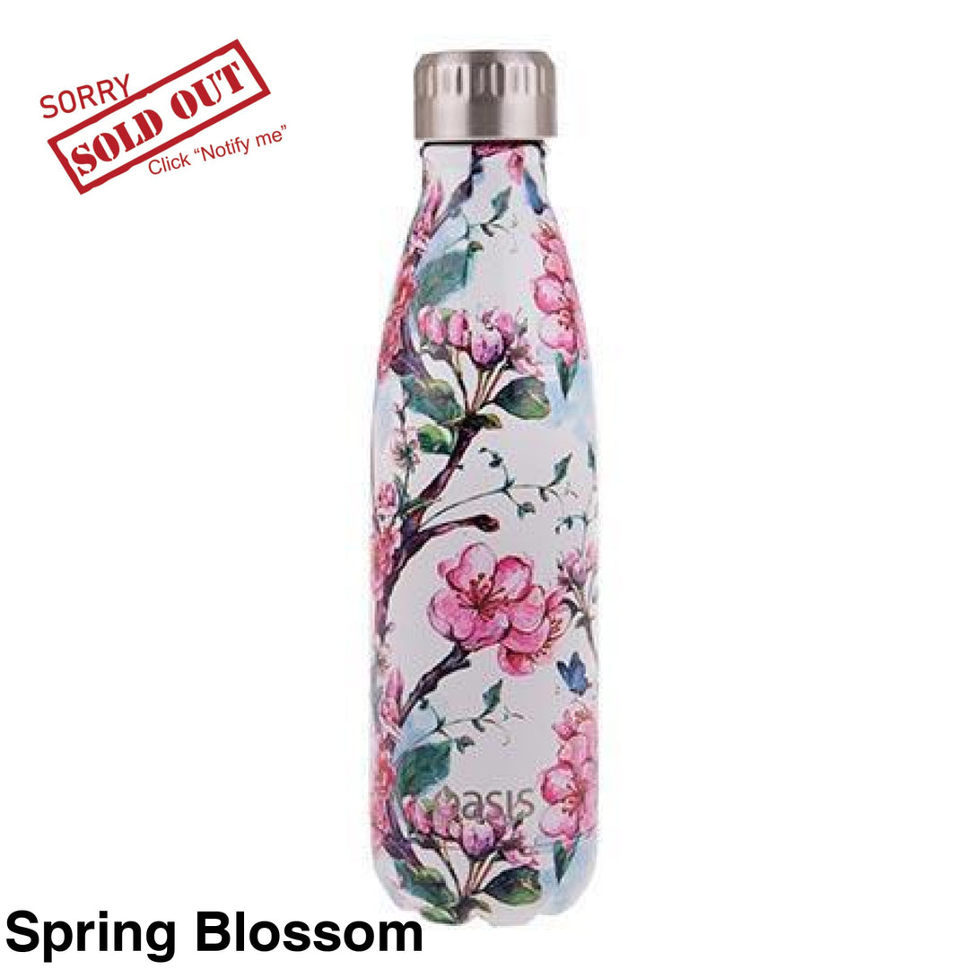 Oasis 500Ml Stainless Steel Insulated Bottle Spring Blossom