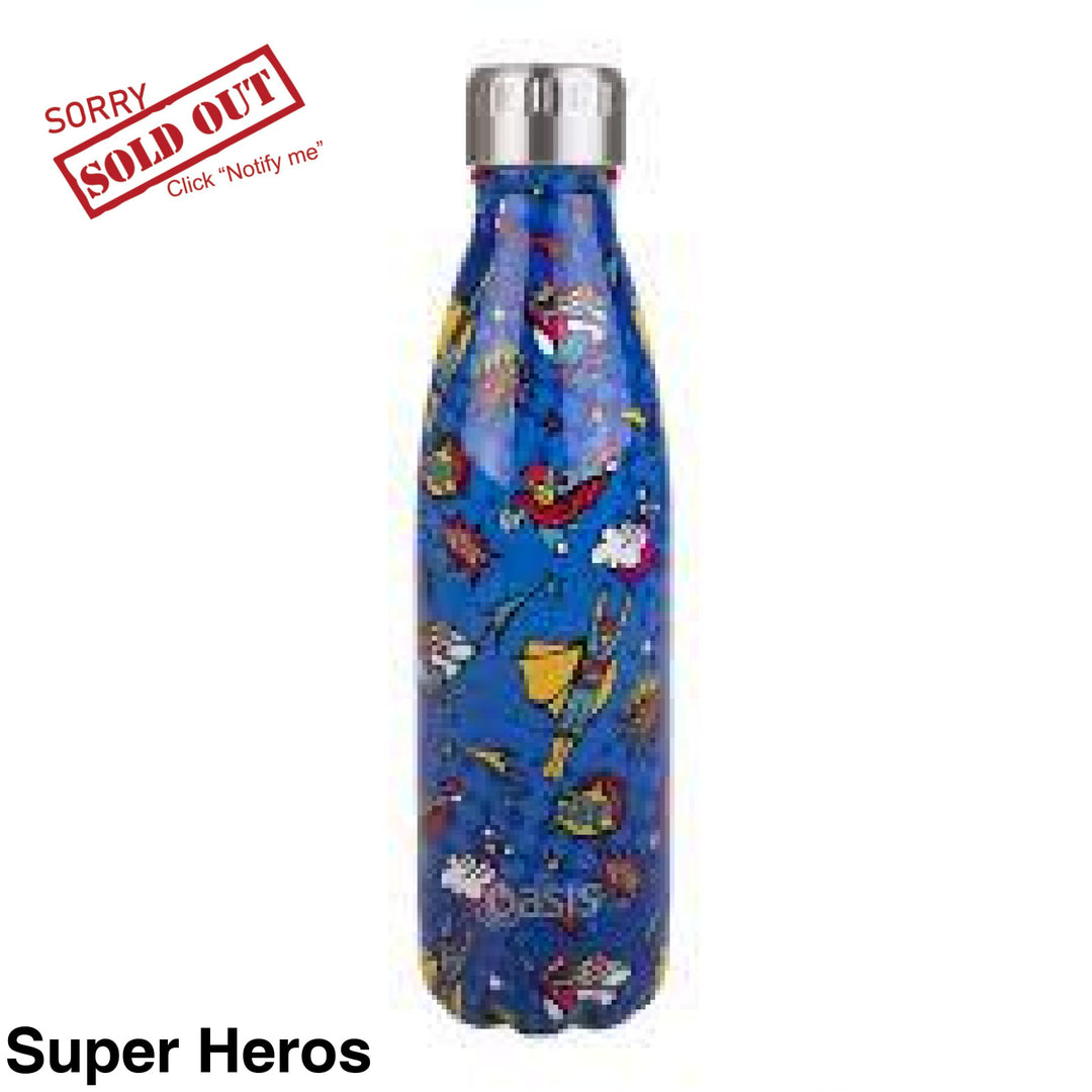 Oasis 500Ml Stainless Steel Insulated Bottle Super Heros