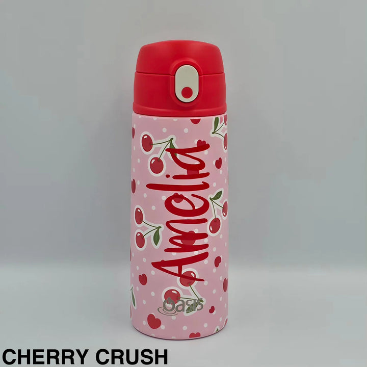 Oasis 550ml Stainless Steel Insulated Bottle W/ Sipper Cherry Crush