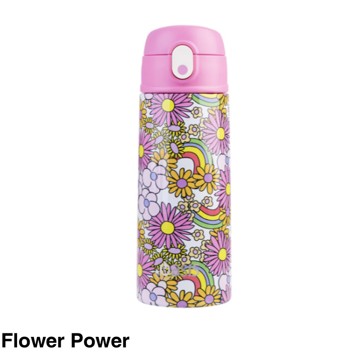 Oasis 550Ml Stainless Steel Insulated Bottle W/ Sipper Flower Power