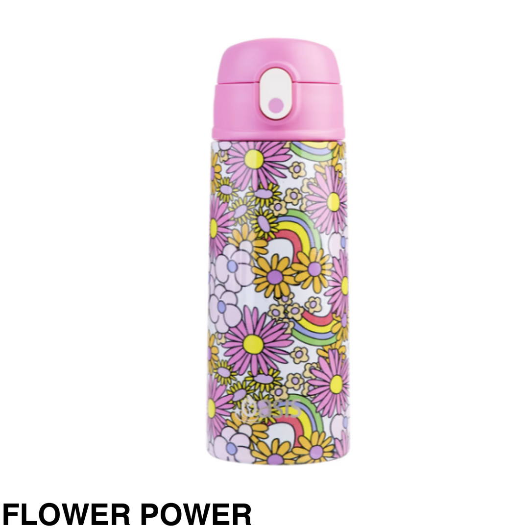Oasis 550Ml Stainless Steel Insulated Bottle W/ Sipper Flower Power