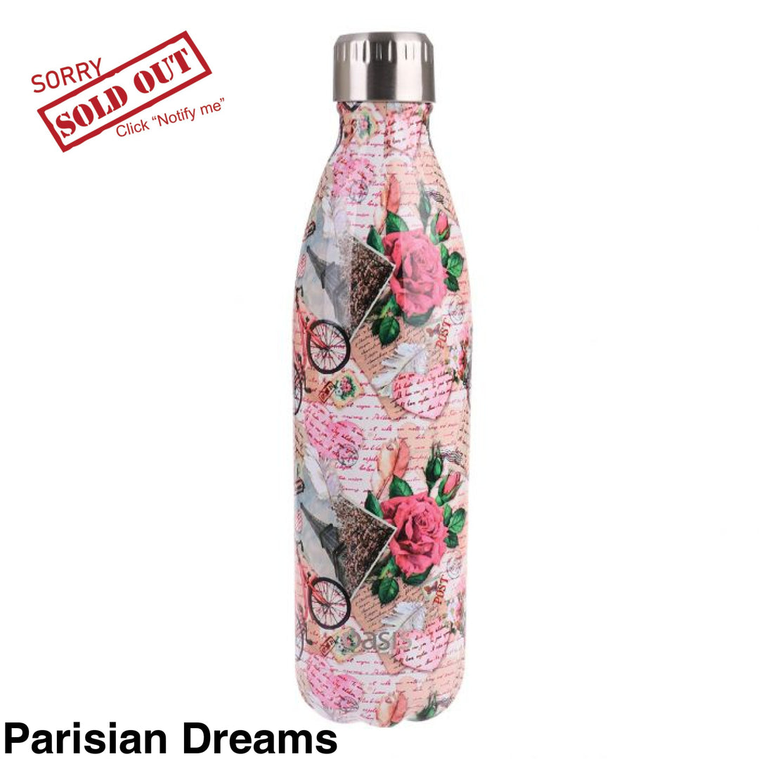 Oasis 750Ml Stainless Insulated Bottle Parisian Dreams
