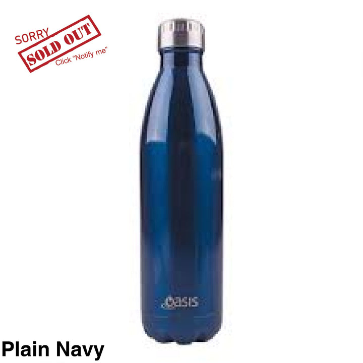 Oasis 750Ml Stainless Insulated Bottle Plain Navy