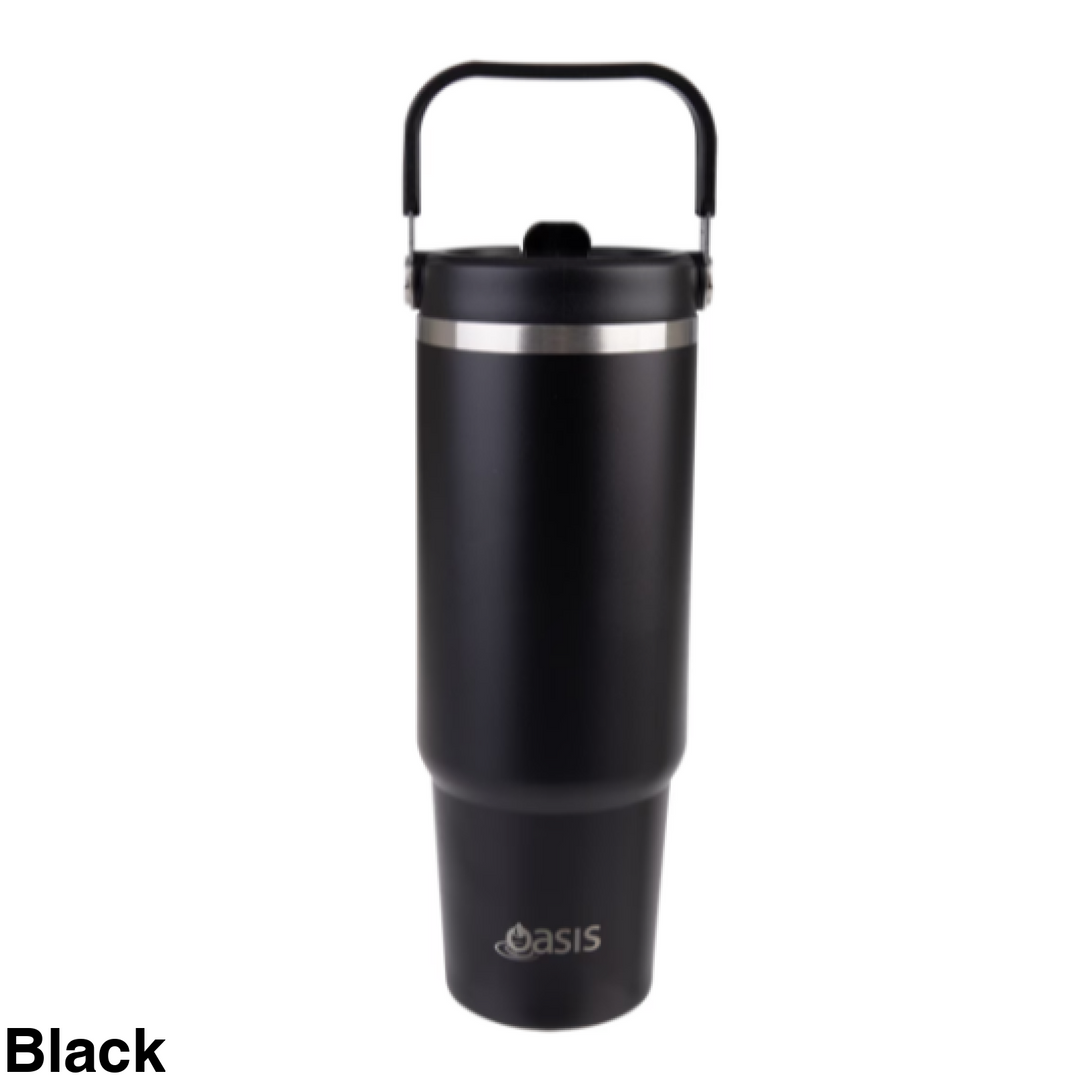 Oasis 900Ml Voyager Insulated Carry Tumbler Black