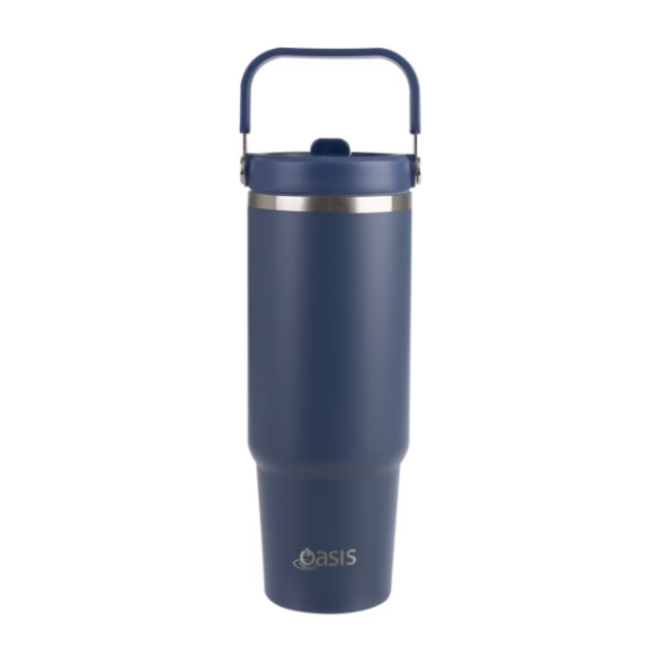 Oasis 900Ml Voyager Insulated Carry Tumbler Navy Indigo