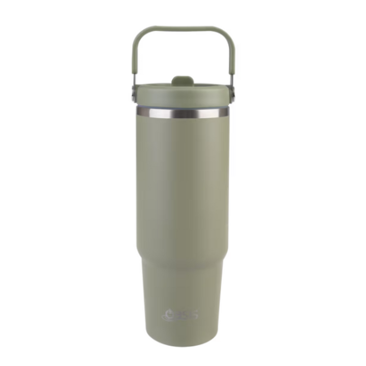 Oasis 900Ml Voyager Insulated Carry Tumbler Olive Green