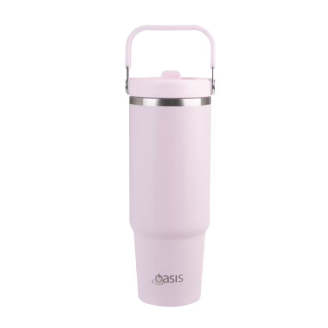 Oasis 900Ml Voyager Insulated Carry Tumbler Pink Lemonade