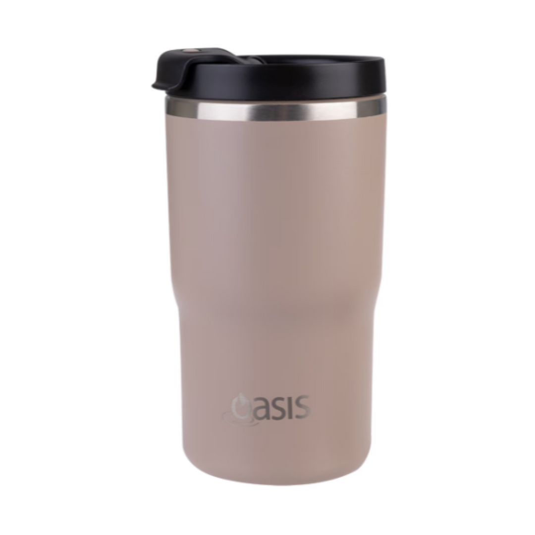 Oasis Ceramic Lined Insulated Travel Mug 480Ml Latte