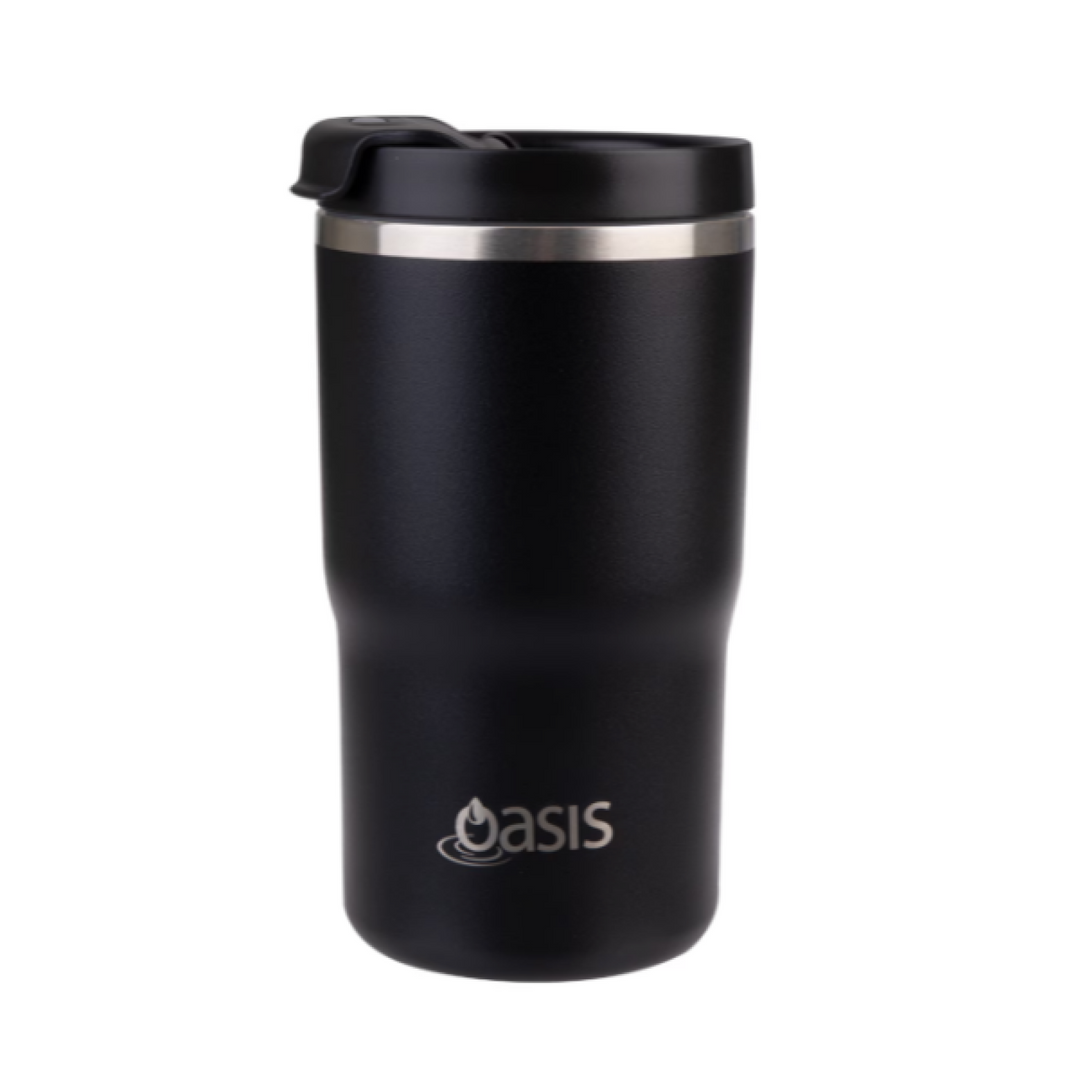 Oasis Ceramic Lined Insulated Travel Mug 480Ml Black