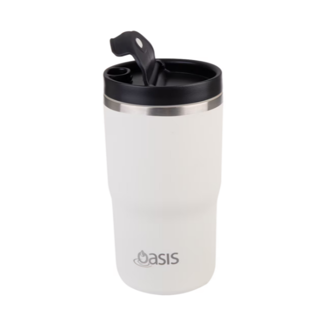 Oasis Ceramic Lined Insulated Travel Mug 480Ml Alabaster