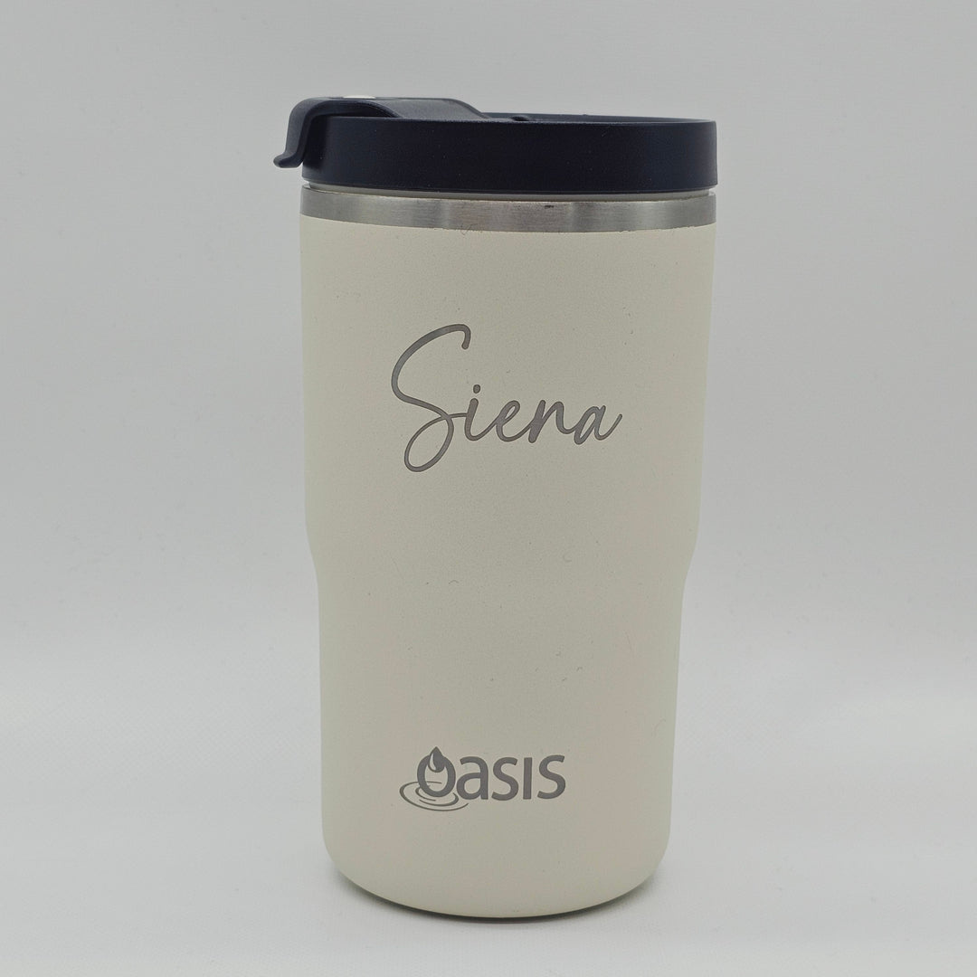 Oasis Ceramic Lined Insulated Travel Mug 480Ml Alabaster