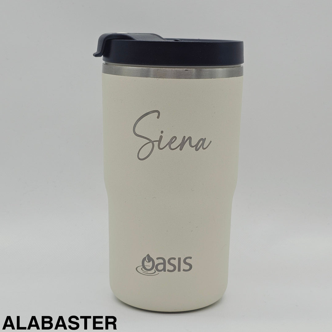 Oasis Ceramic Lined Insulated Travel Mug 480Ml Alabaster