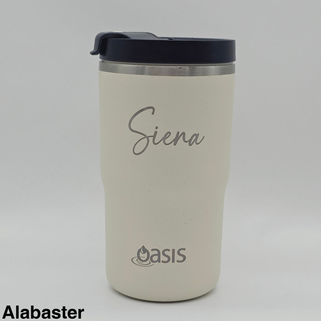 Oasis Ceramic Lined Insulated Travel Mug 480Ml Alabaster