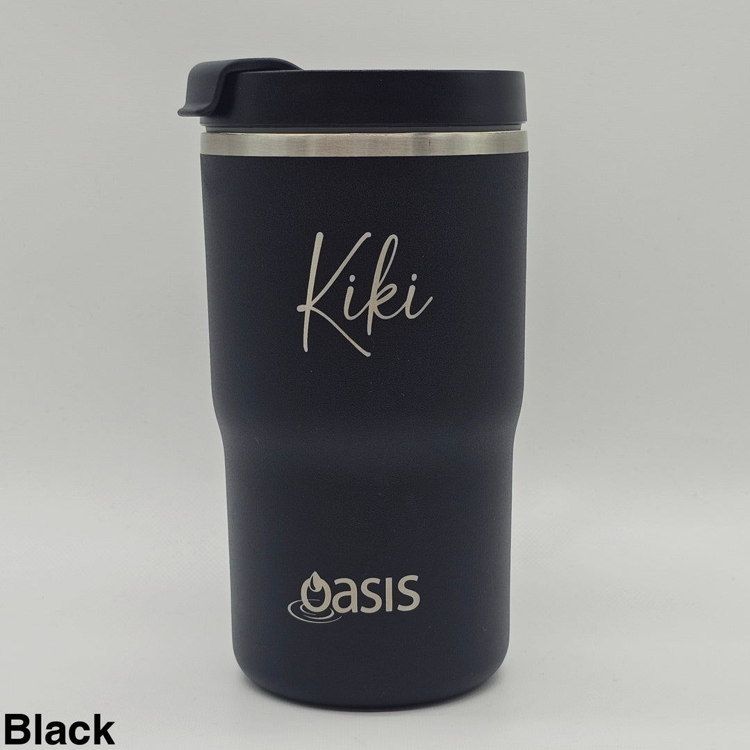 Oasis Ceramic Lined Insulated Travel Mug 480Ml Black