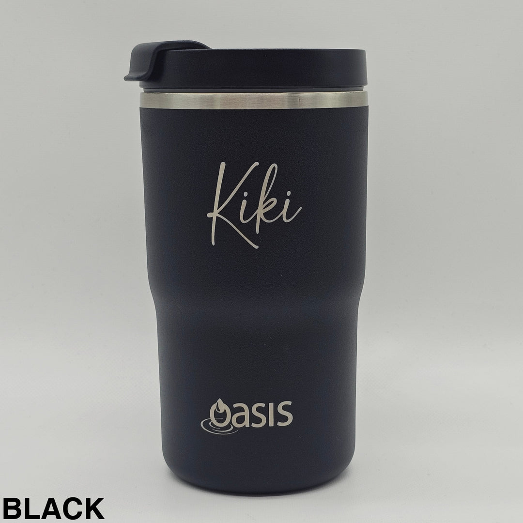 Oasis Ceramic Lined Insulated Travel Mug 480Ml Black