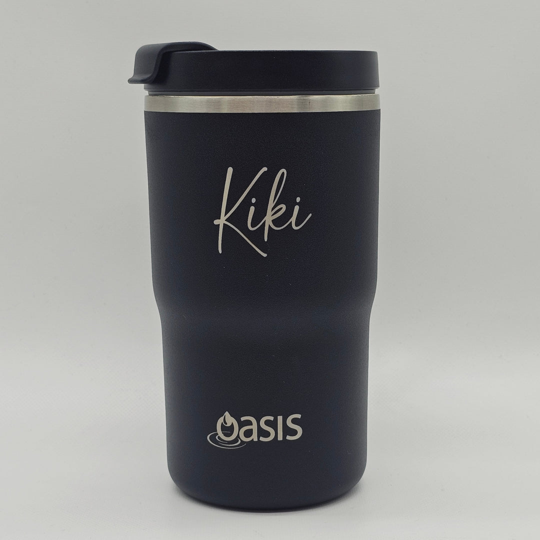 Oasis Ceramic Lined Insulated Travel Mug 480Ml Black