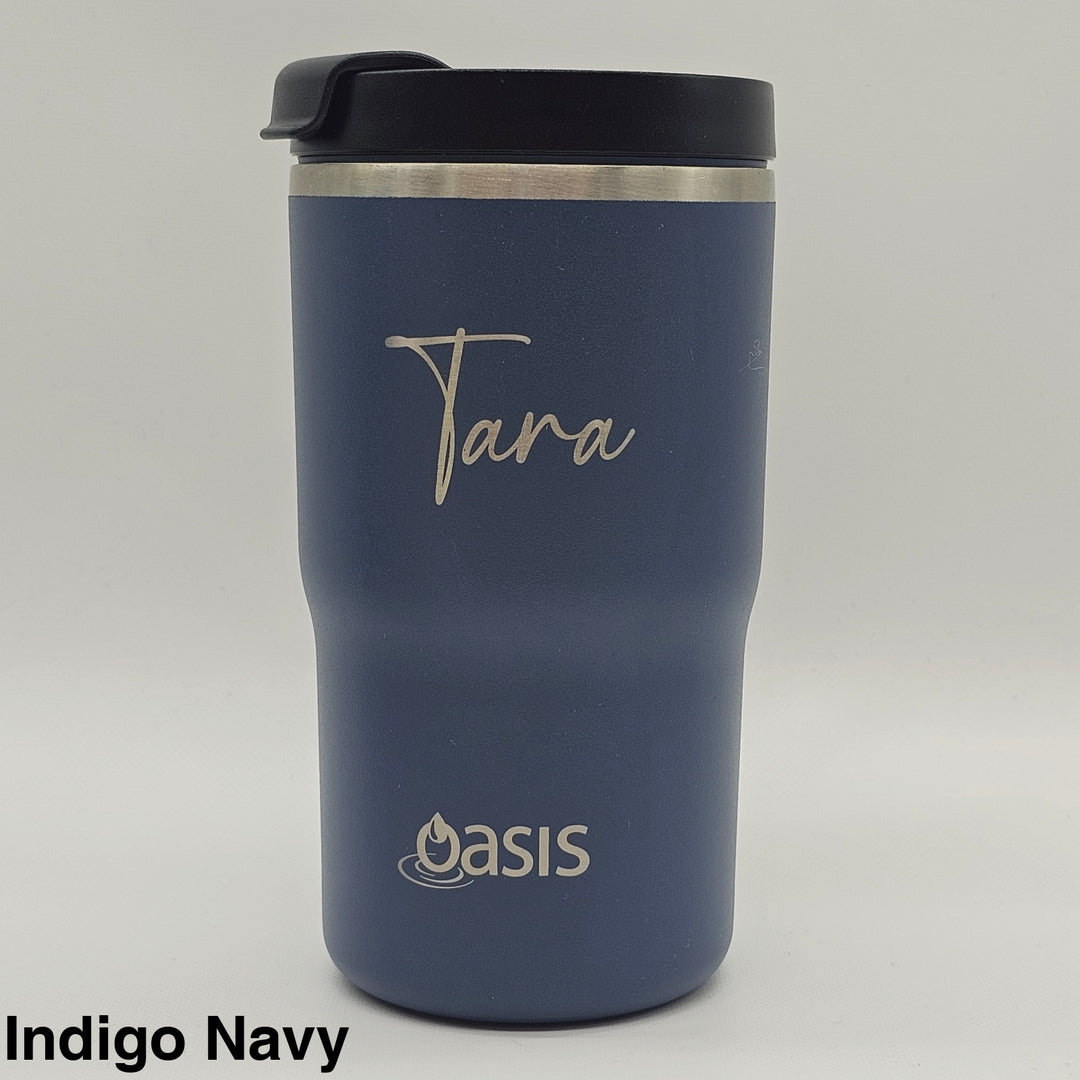 Oasis Ceramic Lined Insulated Travel Mug 480Ml Indigo Navy