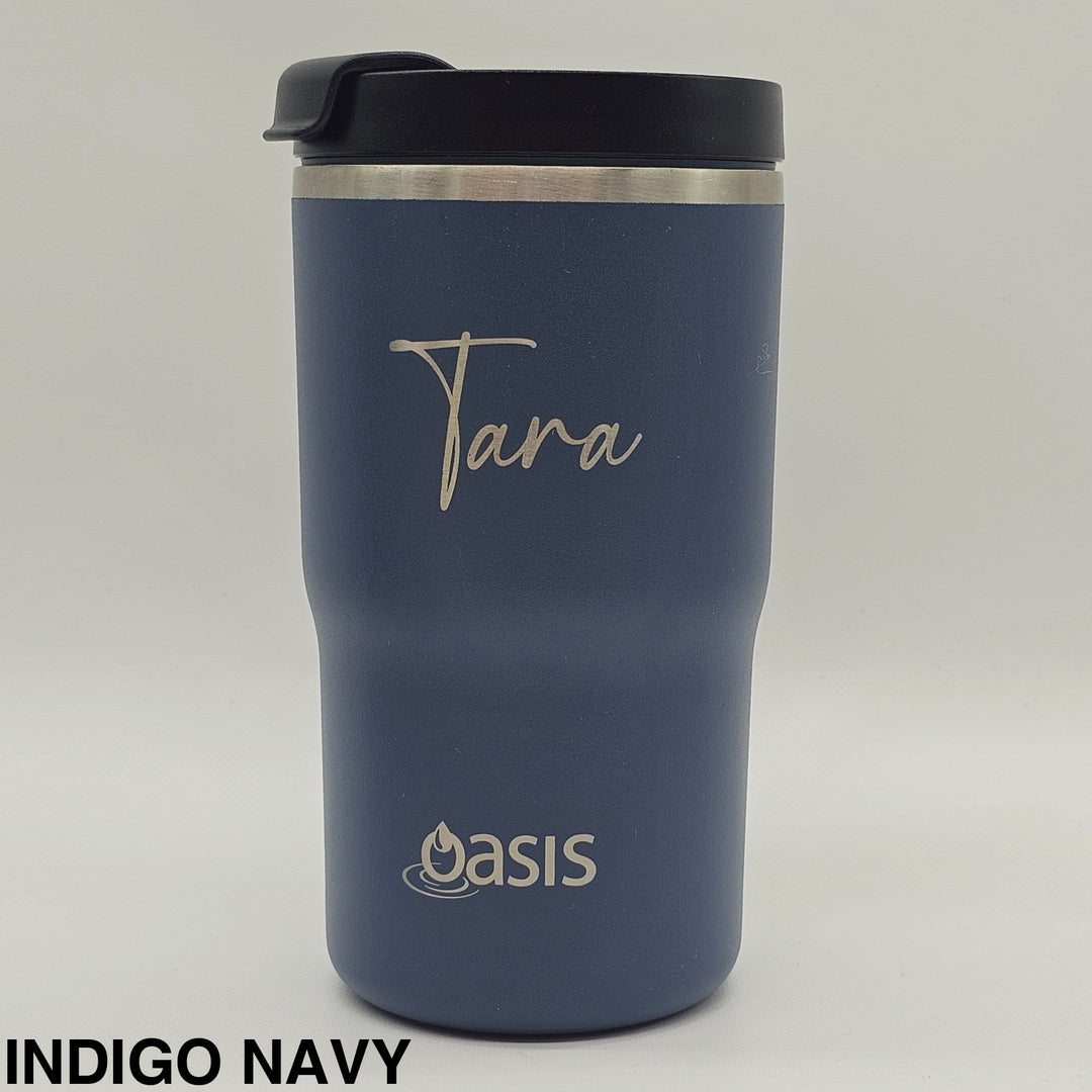 Oasis Ceramic Lined Insulated Travel Mug 480Ml Indigo Navy
