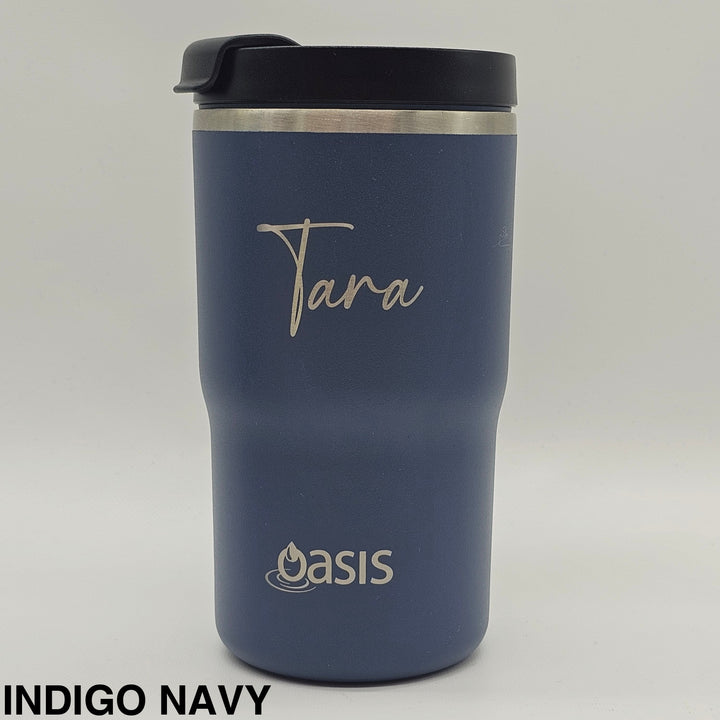 Oasis Ceramic Lined Insulated Travel Mug 480Ml Indigo Navy