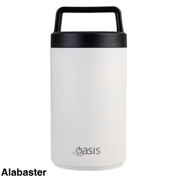 Oasis Double Wall Food Flask W/ Handle 700Ml Alabaster