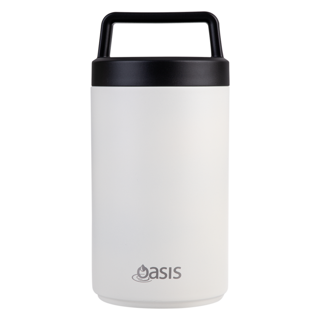 Oasis Double Wall Food Flask W/ Handle 700Ml Alabaster
