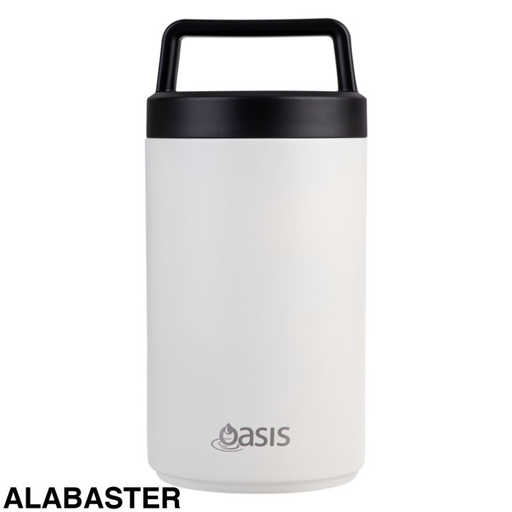 Oasis Double Wall Food Flask W/ Handle 700Ml Alabaster