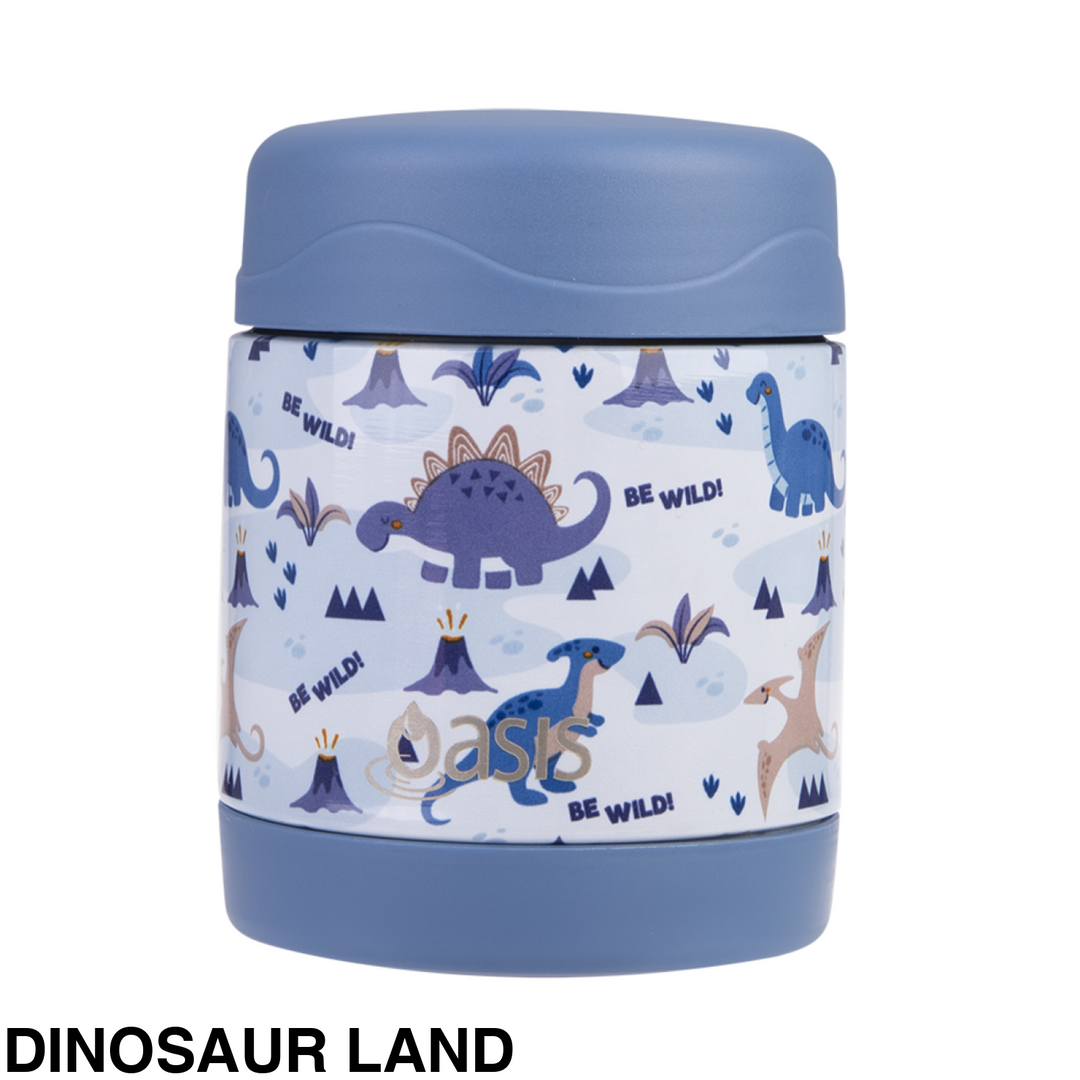 Oasis Food Flask 300Ml Dinosaur Land