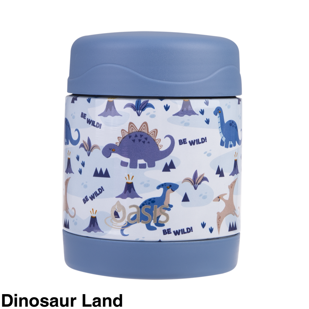 Oasis Food Flask 300Ml Dinosaur Land