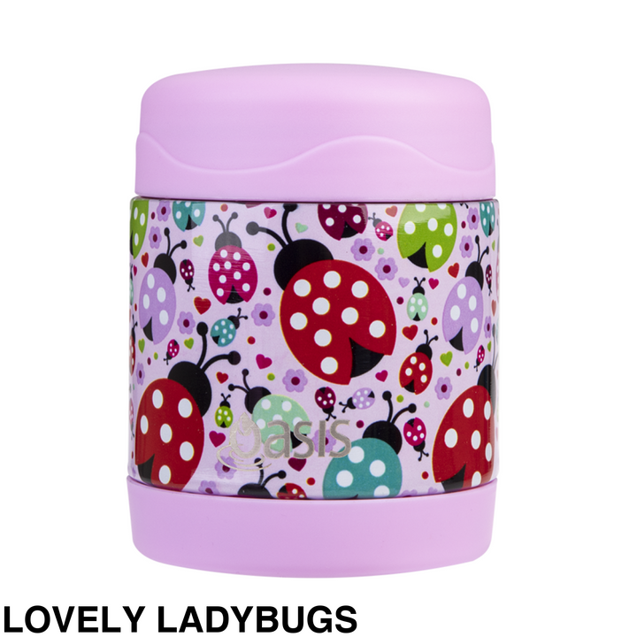 Oasis Food Flask 300Ml Lovely Ladybugs