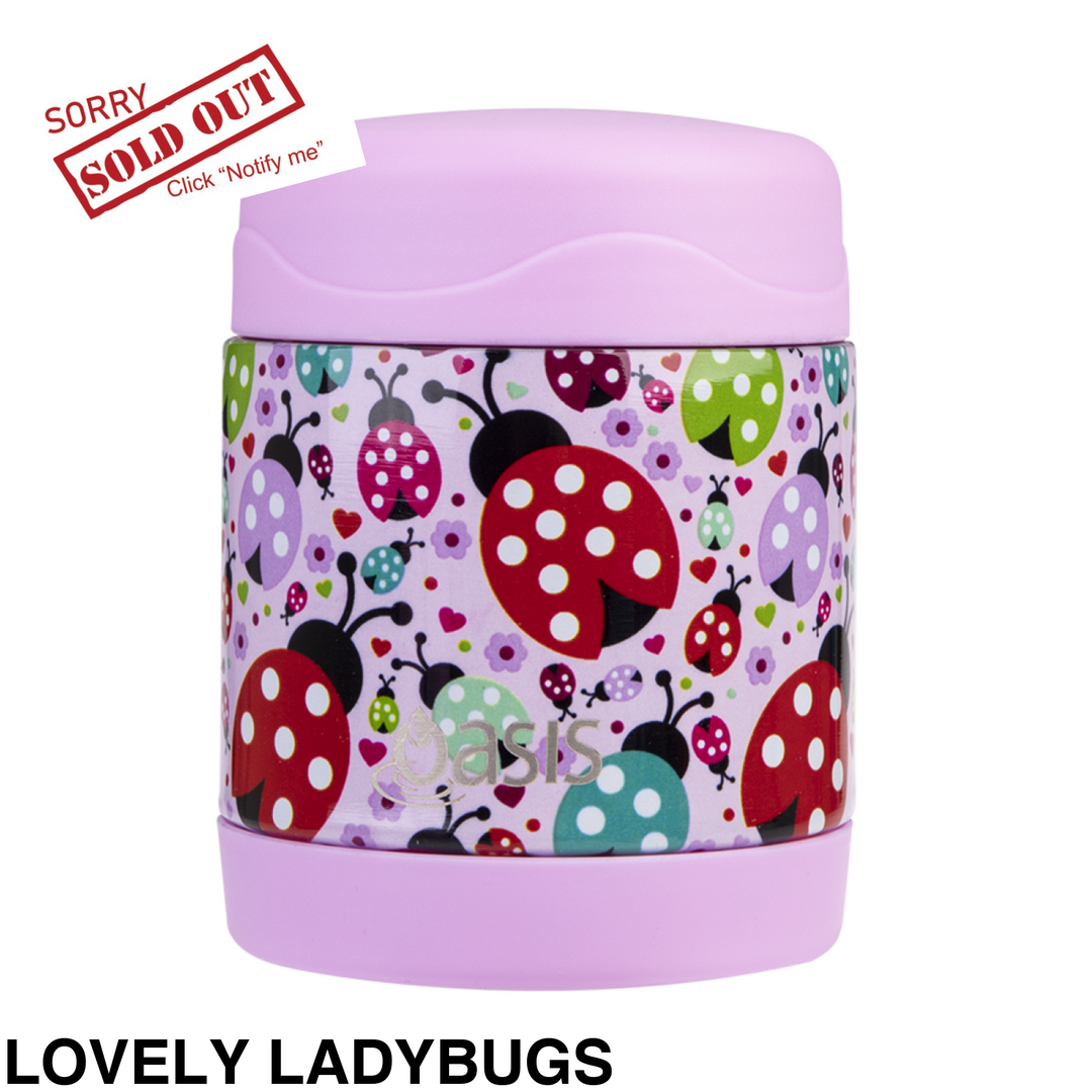 Oasis Food Flask 300Ml Lovely Ladybugs