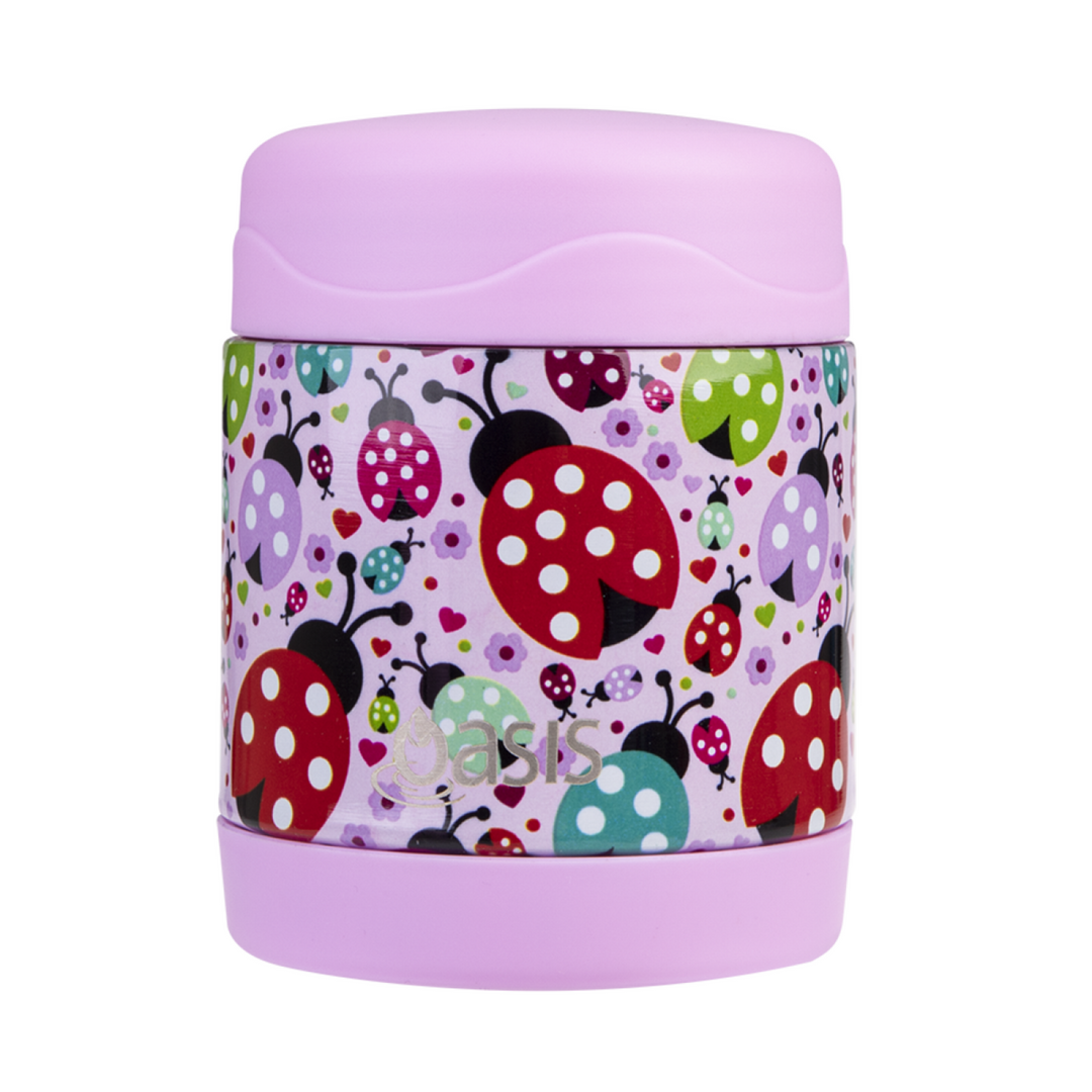 Oasis Food Flask 300Ml Lovely Ladybugs