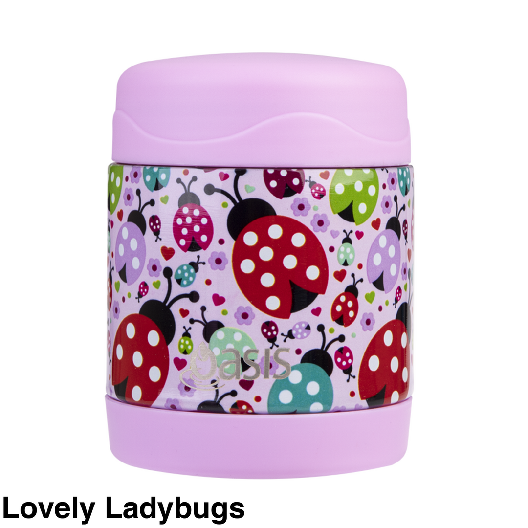 Oasis Food Flask 300Ml Lovely Ladybugs
