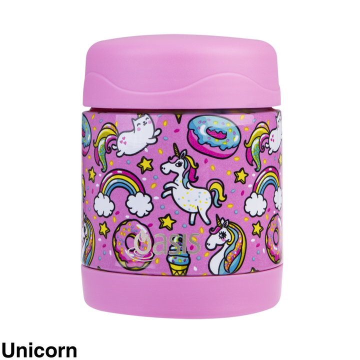 Oasis Food Flask 300Ml Unicorn