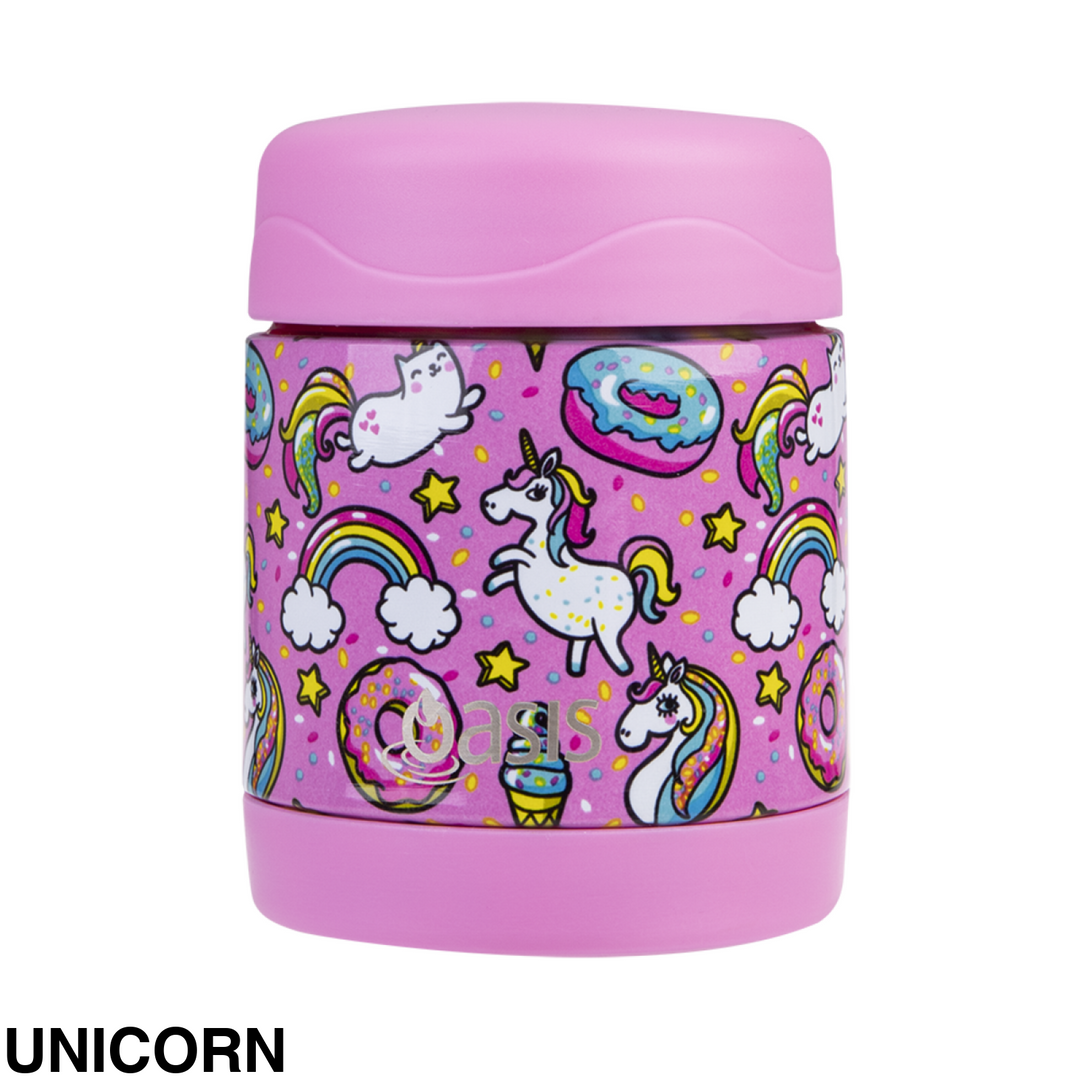 Oasis Food Flask 300Ml Unicorn