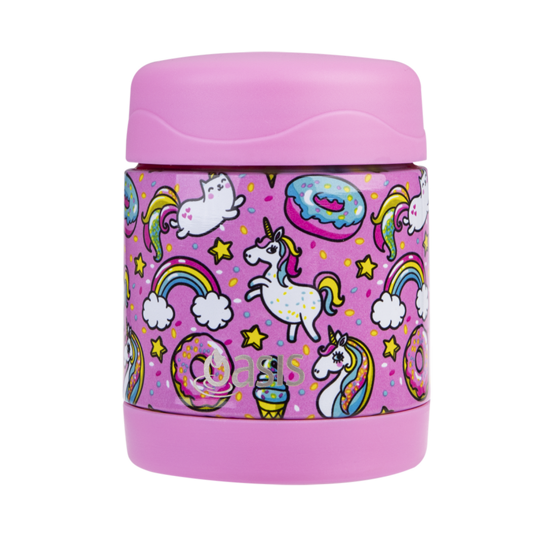 Oasis Food Flask 300Ml Unicorn