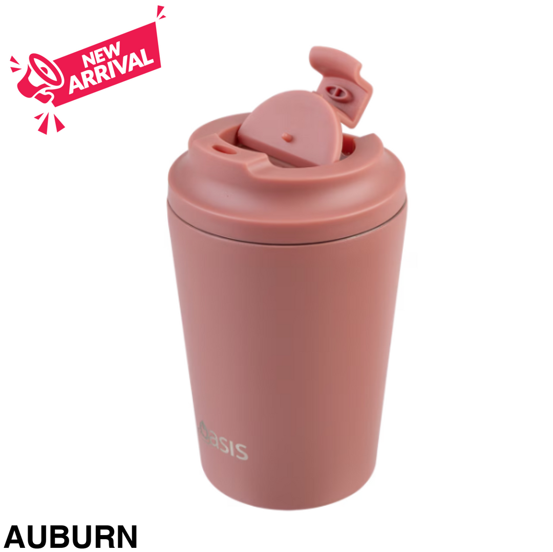 Oasis Insulated Coffee Cup 360ml Auburn