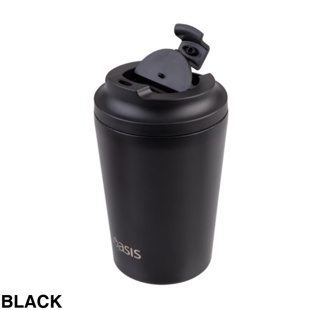 Oasis Insulated Coffee Cup 360ml Black