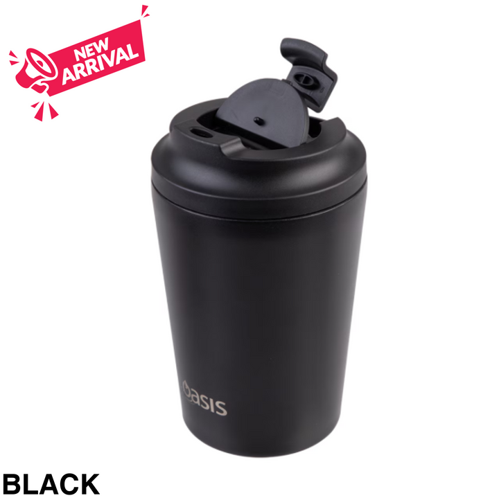 Oasis Insulated Coffee Cup 360ml Black